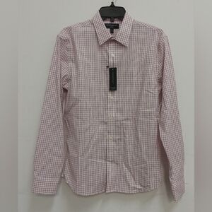 Banana Republic Men's Pink Gingham Shirt